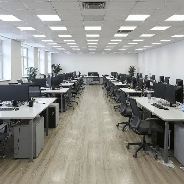 Уборка крупного офисного помещения перед открытием - до уборки